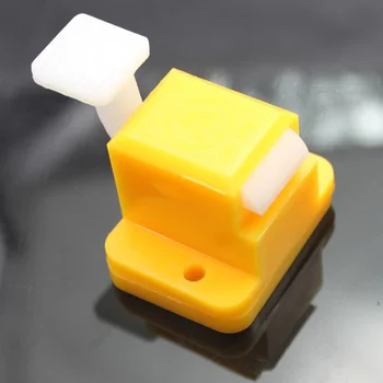 2VNT Geltonos spalvos Plastiko Bandymo Rungtynių Rungtynių Užraktas, Naudojami PCB Lenta Suvirinimo ir Likvidavimo