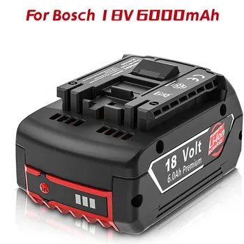 18V 6000mAh Ličio Jonų Baterija Bosch 18V BAT620 BAT622 BAT609 BAT618 BAT618G BAT619 BAT619G SKC181-202L Bevieliuose Elektros Įrankis