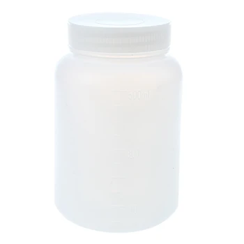 3X Laboratorinių Cheminių medžiagų Saugojimo patalpos Atveju Balto Plastiko Widemouth Butelis 500ML
