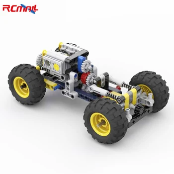 Mažas VISUREIGIS Važiuoklės SS Modelio Kūrimo Bloką Off-road Transporto priemonė, Tech Plytų Kūrybos Švietimo Žaislai, Suderinama su Legoeds