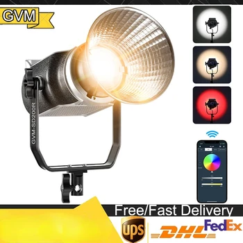 GVM SD200R Bi-Color LED Studija Vaizdo Dėmesio Rinkinys 2700-7500K COB Fotografija Apšvietimo Su Stovu Ir Softbox Filmų Įrašymas