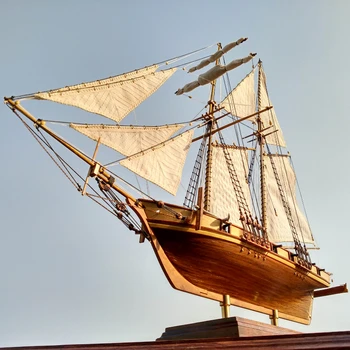 1/96 Architektūros Rinkinys Harvey Klasikinis Senovės Laivas Medinis Modelis Burlaivis 