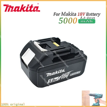 Makita Originalus 18V 5000mAh Ličio jonų Baterija 18v gręžimo Pakeitimo Baterijas BL1860 BL1830 BL1850 BL1860B