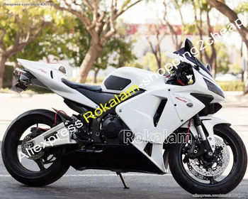 Honda Dalys CBR600RR 03 04 CBR 600RR F5 CBR600 RR 2003 2004 Baltas Juodas Motociklas Lauktuvės Rinkinys (Liejimo)