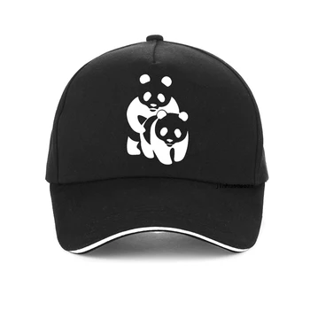 Juokinga Imtynių Panda beisbolas bžūp mados Prekės ženklo vyrų Vasaros cool saulės skrybėlę panda Unisex Reguliuojamas Snapback skrybėlės