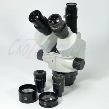 FYSCOPE 2.1 X-180X vienu metu-Židinio Trinokulinis Zoom Stereo Mikroskopas Galvos SZM45TN 165mm Woking Atstumas