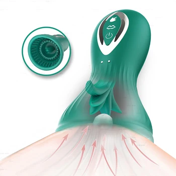 Klitorio Krūties Vibratorius Čiulpti Lyžis Liežuvio Sekso Žaislas, Skirtas Moterų Spenelius Vaginos Stimuliatorius Orgazmas Galingas Blowjob Stimuliacija