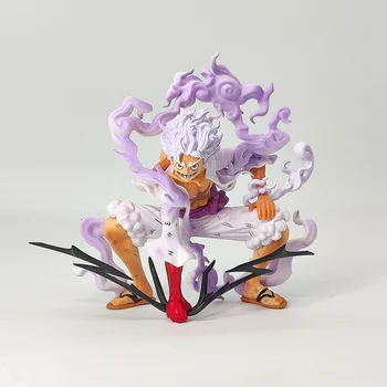 Statulėlės Saulės Dievo Nikka Tupint Scena 20cm One Piece Anime Luffy Pavara 5 Ornamentu PVC Veiksmų Skaičiai Suaugusiųjų Modelis Žaislai Berniukams