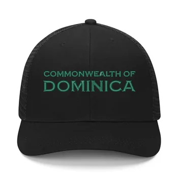 Sandraugos Dominika Vėliavos Siuvinėjimo Skrybėlę Vyrai Moterų Beisbolo Kepurę Kvėpuojantis Vasaros Saulės Skydelis galvos Apdangalai Užsakymą Kepurės Logotipas