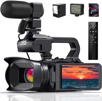 2023 Nauja Full HD 60FPS 4K vaizdo Kameros 18 X Skaitmeninis Priartinimas Automatinis Fokusavimas WiFi Video YouTube 