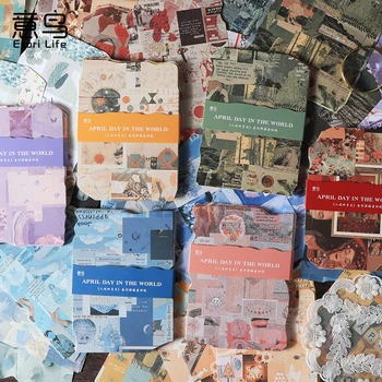 Shanbu 30Sheets Pobūdžio Kraštovaizdžio Temos Medžiaga Knygoje Deco Scrapbooking Retro Popierius 